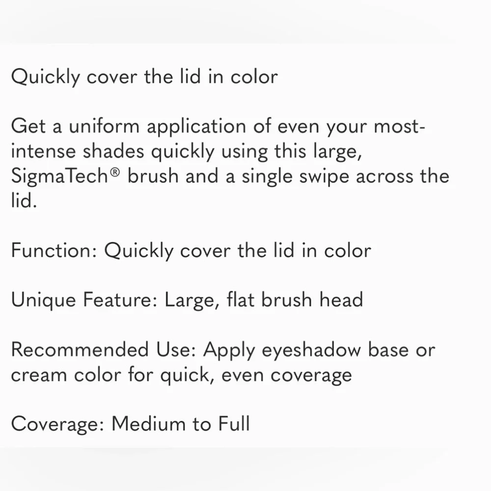 SIGMA BEAUTY LARGE SHADER BRUSH E60